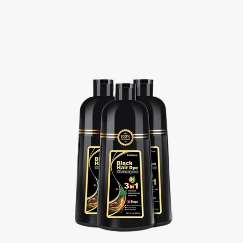 DESPIDETE DE LAS CANAS EN MINUTOS BLACK HAIR DYE SHAMPOO