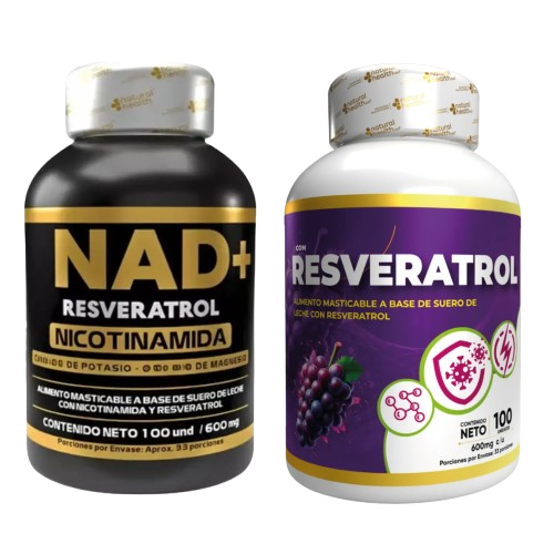 NAD + RESVERATROL COMBO ANTIEDAD